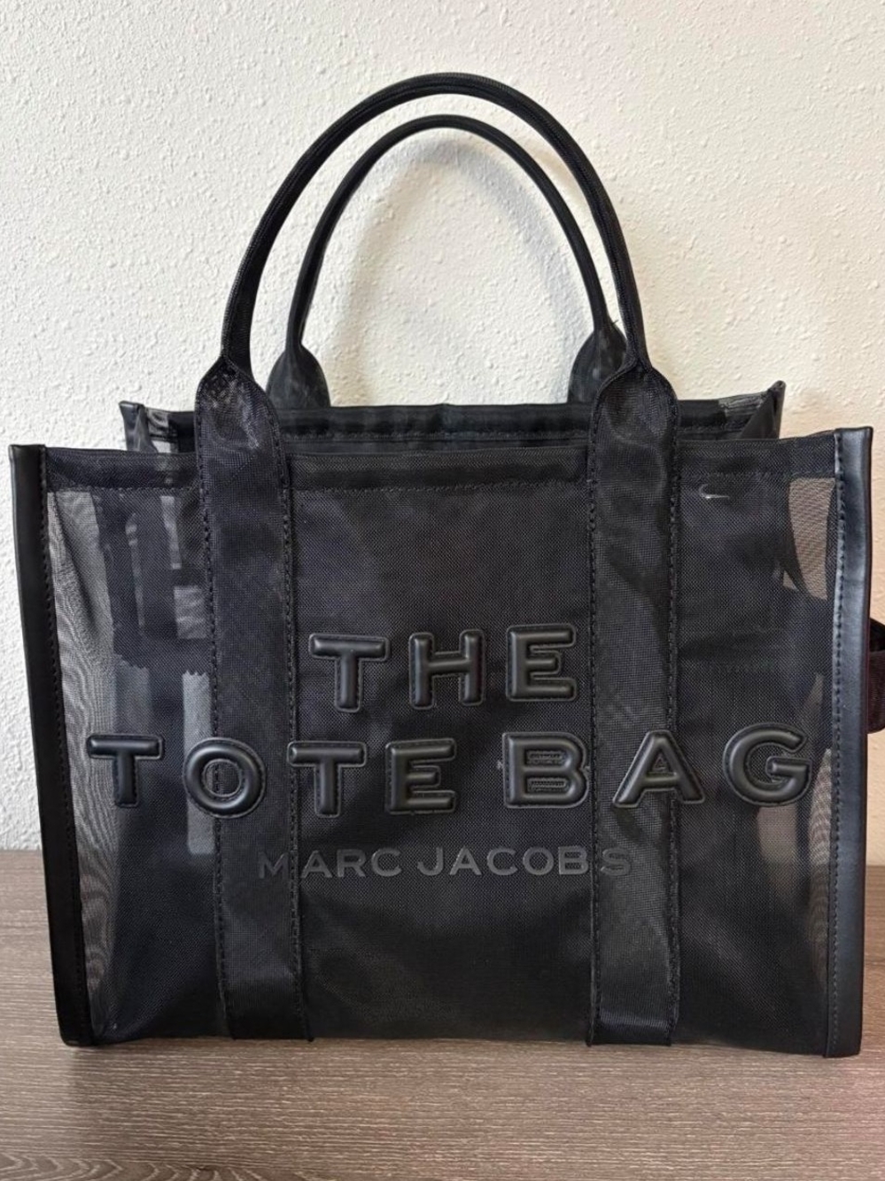 Marc Jacobs Black The Tote Bag - Mesh Logo Tote